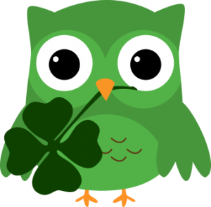 a st. patrick's day owl